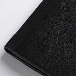 GenuineLeatherNoStitchBlack Black photo book